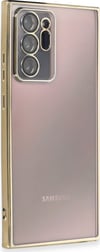 Samsung Galaxy Note 20 Ultra Uyumlu Kılıf Lensli Silikon - Gold Belirtilmemiş
