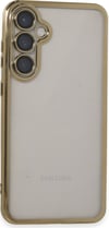 Samsung Galaxy S23 Fe Uyumlu Kılıf Lensli Silikon - Gold Belirtilmemiş