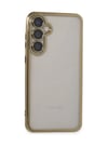 Samsung Galaxy S23 Fe Uyumlu Kılıf Lensli Silikon - Gold Belirtilmemiş