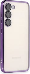 Samsung Galaxy S23 Plus Uyumlu Kılıf Lensli Silikon - Mor Belirtilmemiş