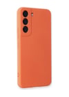 Samsung Galaxy S23 Plus Uyumlu Kılıf Nano İçi Kadife Silikon - Turuncu iPhone 17 Pro