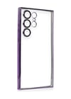 Samsung Galaxy S23 Ultra Uyumlu Kılıf Lensli Silikon - Mor Belirtilmemiş