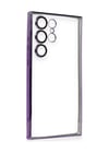 Samsung Galaxy S23 Ultra Uyumlu Kılıf Lensli Silikon - Mor Belirtilmemiş