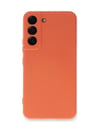 Samsung Galaxy S23 Uyumlu Kılıf Nano İçi Kadife Silikon - Turuncu iPhone 17 Pro