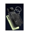 Samsung Galaxy S24 Fe Uyumlu Kılıf Joy Lens Standlı Kapak - Kırmızı Belirtilmemiş