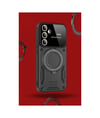 Samsung Galaxy S24 Fe Uyumlu Kılıf Joy Lens Standlı Kapak - Kırmızı Belirtilmemiş