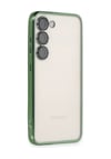 Samsung Galaxy S24 Uyumlu Kılıf Lensli Silikon - Yeşil Belirtilmemiş