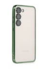 Samsung Galaxy S24 Uyumlu Kılıf Lensli Silikon - Yeşil Belirtilmemiş
