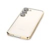 Samsung Galaxy S24 Uyumlu Kılıf Lensli Silikon - Gold Belirtilmemiş