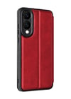 Samsung Galaxy S25 Uyumlu Edge Flip Cover - Kırmızı Belirtilmemiş