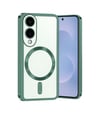 Samsung Galaxy S25 Uyumlu Edge Kross Magneticsafe Kapak - Koyu Yeşil Belirtilmemiş