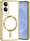 Samsung Galaxy S25 Uyumlu Edge Kross Magneticsafe Kapak - Gold Belirtilmemiş