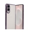 Samsung Galaxy S25 Uyumlu Edge Lensli Silikon - Mor Belirtilmemiş