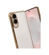 Samsung Galaxy S25 Uyumlu Edge Lensli Silikon - Gold Belirtilmemiş