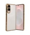 Samsung Galaxy S25 Uyumlu Edge Lensli Silikon - Gold Belirtilmemiş