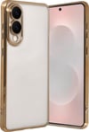 Samsung Galaxy S25 Uyumlu Edge Lensli Silikon - Gold Belirtilmemiş
