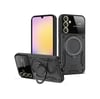 Samsung Galaxy S25 Uyumlu Kılıf Joy Lens Standlı Kapak - Siyah Belirtilmemiş