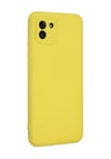 Samsung Galaxy Uyumlu   A03 Kılıf Nano İçi Kadife Silikon - Sarı Belirtilmemiş