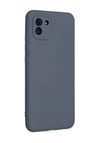 Samsung Galaxy Uyumlu   A03 Kılıf Nano İçi Kadife Silikon - Gri Belirtilmemiş