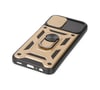 Samsung Galaxy Uyumlu   A03 Kılıf Pars Lens Yüzüklü Silikon - Gold Belirtilmemiş