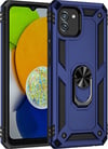 Samsung Galaxy Uyumlu   A03 Kılıf Sofya Yüzüklü Silikon Kapak - Lacivert Belirtilmemiş