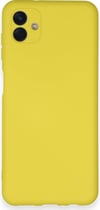 Samsung Galaxy Uyumlu   A04 Kılıf Nano İçi Kadife Silikon - Sarı Belirtilmemiş