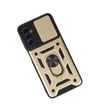Samsung Galaxy Uyumlu   A04s Kılıf Pars Lens Yüzüklü Silikon - Gold Belirtilmemiş