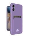 Samsung Galaxy Uyumlu   A05 Kelvin Kartvizitli Silikon - Lila Belirtilmemiş