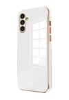 Samsung Galaxy Uyumlu   M15 Kılıf Volet Silikon - Beyaz Belirtilmemiş