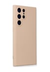 Samsung Galaxy Uyumlu   S23 Ultra Kılıf Nano İçi Kadife Silikon - Pudra Belirtilmemiş