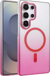 Samsung Galaxy Uyumlu   S24 Ultra Glossy Magsafe Kapak - Pembe Belirtilmemiş