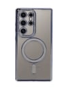 Samsung Galaxy Uyumlu   S24 Ultra Kılıf Joke Simli Magneticsafe Kılıf - Mavi Belirtilmemiş