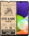 Samsung Uyumlu Galaxy A22 Ekran Koruyucu Mat Seramik Nano Ekran Koruyucu