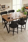 Sandalye 1 Adet Keten Kumaş Metal Ayak Modern Mutfak Sandalyesi Cafe Balkon Ofis Teddy 9817 Anstrast Çok Renkli