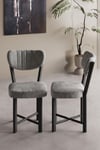 Sandalye 2 Adet Baby Face Kumaş Metal Ayak Modern Mutfak Sandalyesi Cafe Balkon Ofis Elma 9810 Gri Çok Renkli