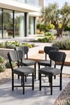 Sandalye 4 Adet Baby Face Kumaş Metal Ayak Modern Mutfak Sandalyesi Cafe Balkon Ofis Elma Çok Renkli