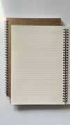 Spiralli Defter, Kraft Kapaklı, B5 Boyutunda 182x257 Mm , 100 Yaprak Çizgili Çok Renkli