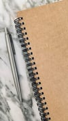 Spiralli Notebook, Kraft Kapaklı, A5 Boyut 15x21 Cm , 100 Yaprak Noktalı Çok Renkli
