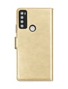 Tcl 20 Se Uyumlu Trend S Plus Kapaklı Kılıf - Gold Belirtilmemiş