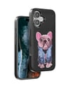 Venco Apple Uyumlu iPhone 16 Uyumlu Cute Desenli Kapak - Siyah Belirtilmemiş