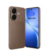 Vivo V60 Lite Uyumlu Auto Focus Karbon Kapak - Kahverengi Belirtilmemiş