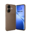 Vivo V60 Lite Uyumlu Auto Focus Karbon Kapak - Kahverengi Belirtilmemiş