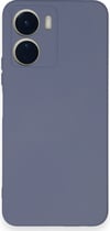 Vivo Y16 Uyumlu Kılıf Nano İçi Kadife Silikon - Gri Belirtilmemiş