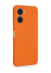 Vivo Y16 Uyumlu Kılıf Nano İçi Kadife Silikon - Turuncu Belirtilmemiş