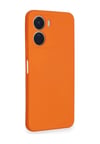 Vivo Y16 Uyumlu Kılıf Nano İçi Kadife Silikon - Turuncu Belirtilmemiş