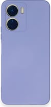 Vivo Y16 Uyumlu Kılıf Nano İçi Kadife Silikon - Lila Belirtilmemiş