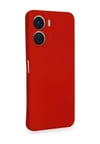Vivo Y16 Uyumlu Kılıf Nano İçi Kadife Silikon - Kırmızı Belirtilmemiş
