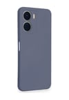 Vivo Y16 Uyumlu Kılıf Nano İçi Kadife Silikon - Gri Belirtilmemiş