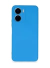 Vivo Y16 Uyumlu Kılıf Nano İçi Kadife Silikon - Mavi Belirtilmemiş