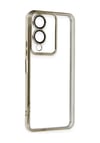 Vivo Y17s Uyumlu Kılıf Lensli Silikon - Gold Belirtilmemiş